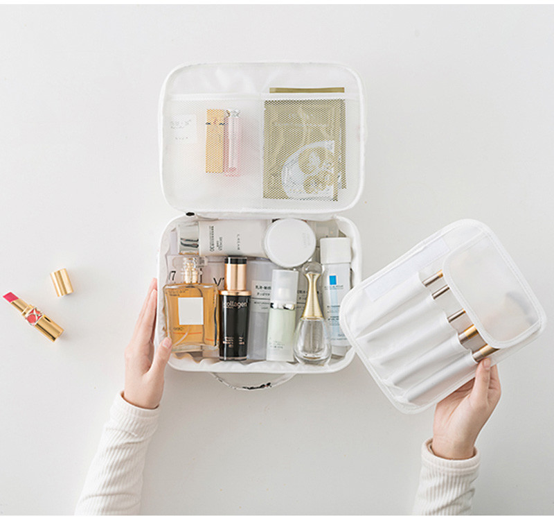 Personalized Travel Portable Wash Makeup Bag Custom Cartoon Print