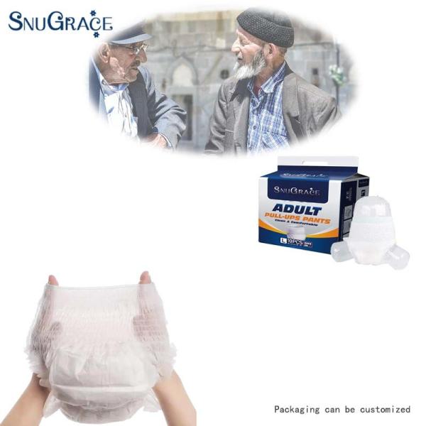 Buy cheap Adult Pull Up Diaper Pants for Hospital Patients Anti-Leak 3D Leak Prevention Channel from wholesalers
