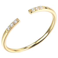 Buy cheap Engagement Ring Simple Small Fresh Opening Ring 18K Gold Diamond Rings product