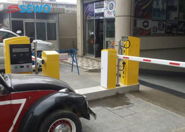 Buy cheap Parking Lot Ticketing System Access Control Boom Barrier with Steel Tempered Glass Housing from wholesalers