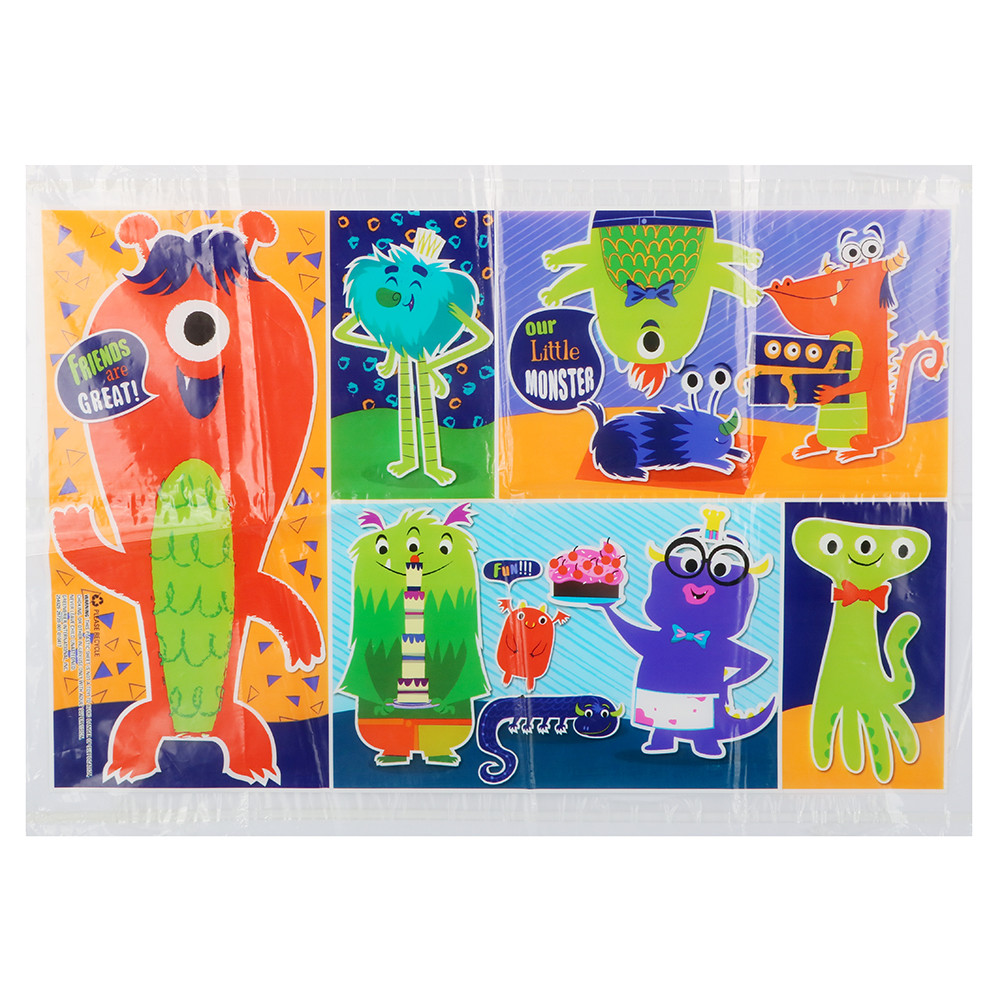 Disposable PE Dining Table Placemats Plastic For Children Dinner Eating