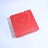 Buy cheap Personalized Luxury Red Retail Cardboard Gift Box With Lid And Base For Small Business from wholesalers