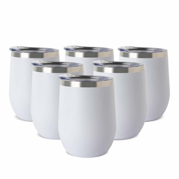 Buy cheap 12oz White Stainless Steel Coffee Mug Double Wall Design For Long Time Insulation from wholesalers