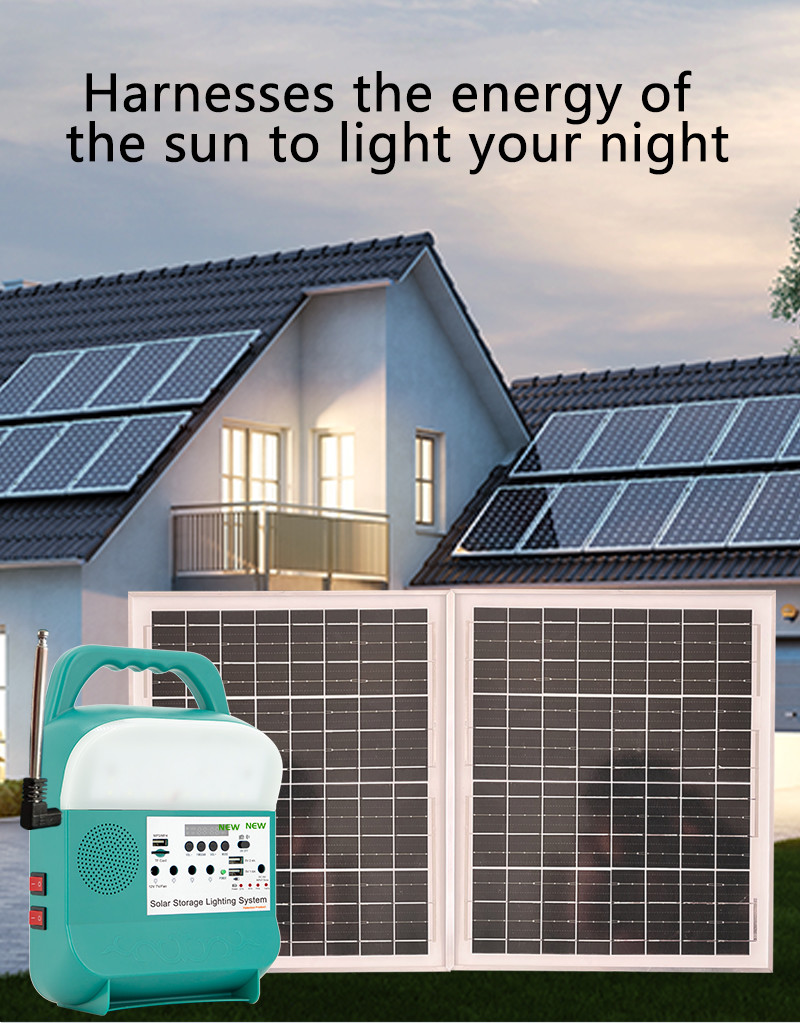 Small Solar Light Kits 10h Working Time For Outdoor Lighting Solar Camping Light With Power Bank
