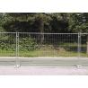 Buy cheap Square Top Anti Climb Steel Temporary Fencing Hot Dip Galvanized 3.5m from wholesalers