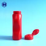 Red High Barrier Empty Plastic Bottles Silica Gel PP Flip Top 220g 210ml
