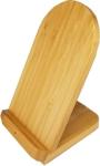 Desktop Phone holder 10W Bamboo made fast Charging Portable Wireless Charger 9V