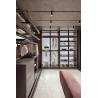 Buy cheap Tailored Modern Custom Walk In Closet Wardrobe With Glass Door Penal from wholesalers