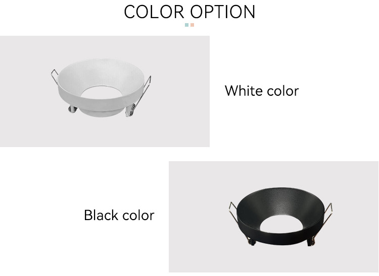 Fixed Downlight Frame Anti Glare IP20 Mr16 Recessed Lighting Housing
