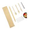 Buy cheap Disposable Bamboo Cutlery Biodegradable Cutlery Set With Napkin And Toothpick from wholesalers