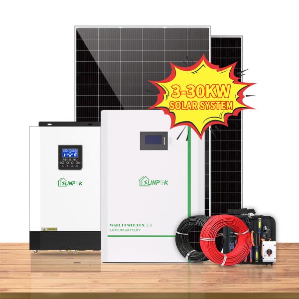 24V Home Solar System 10KW 15KW 20KW 25KW 30KW Off Grid Hybrid Solar Energy