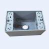 Buy cheap 2x4 PVC Coated Junction Box Grey Color 4Holes 12 Holes NPT Threads from wholesalers