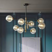 Buy cheap Nordic Glass Ball Chandelier Lighting For Dinning Room Bedroom Kitchen Modern product