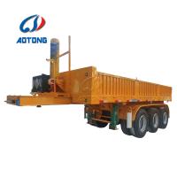 Buy cheap Manual Transmission 60 Cubic Meter Tipper Trailer 40 Ton Sand Tipper Trucks Logo product