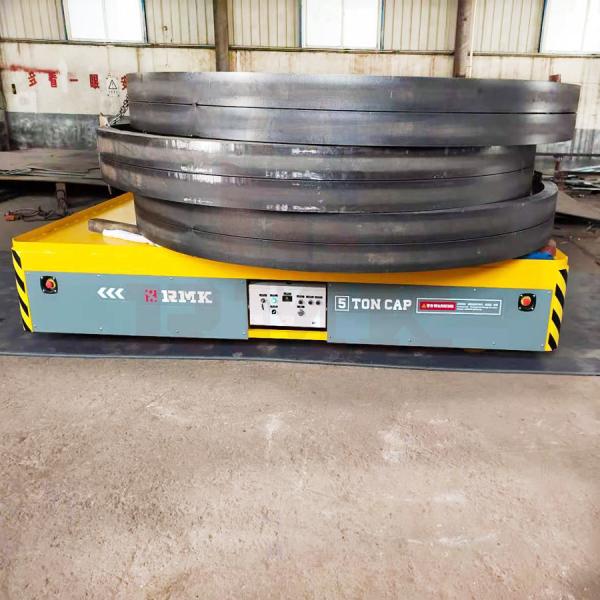 Buy cheap Steel Billet Electric Battery Transfer Trolley 5T For Sandblasting Room from wholesalers