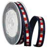 Buy cheap Navy Shinny Gold & Navy Lines 1cm Print Webbing Tape from wholesalers
