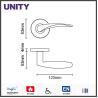 Buy cheap Stainless Steel Fire Door Lever Handle EN1906 and EN1634 Satin Finish from wholesalers