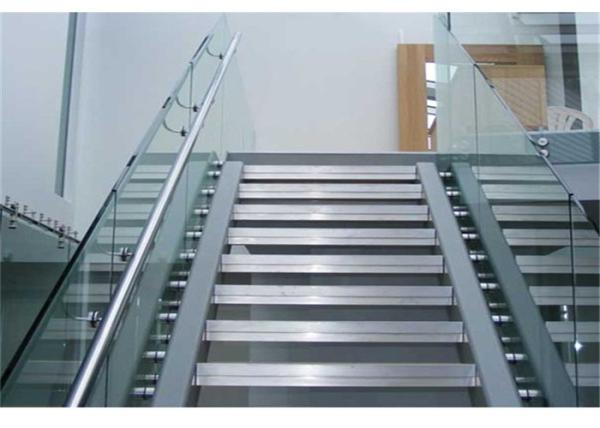 Buy cheap Balcony Frameless Glass Deck Railing Systems Stainless Steel Standoff 850-1200mm Height from wholesalers