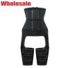 Buy cheap Black Double Belt NANBIN Plus Size Waist Cincher Ultra Sweat Waist And Thigh Trimmer from wholesalers