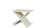 Coffee Side Wooden Occasional Tables X - Shape Magazine Storage For Home Reading