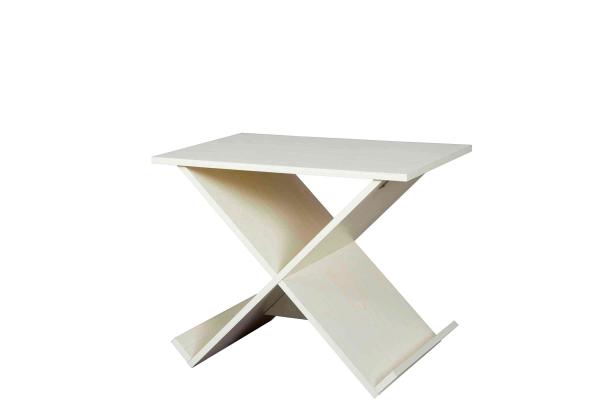 Buy cheap Coffee Side Wooden Occasional Tables X - Shape Magazine Storage For Home Reading from wholesalers