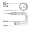 Buy cheap Medical DB15P 4.0 Banana 10 Lead ECG Cable Compatible Nihon Konden Biocare Dongjiang from wholesalers