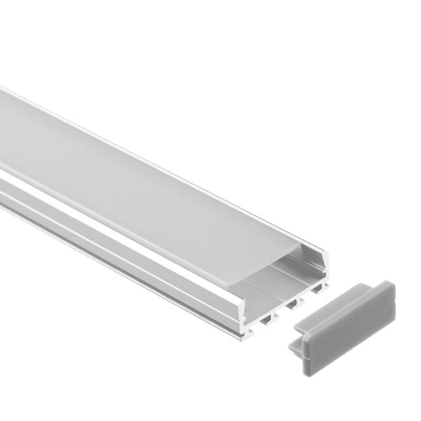 Buy cheap Aluminum Alloy Surface Mounted LED Profile 6063 T5 26*10mm For Strip Light from wholesalers