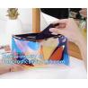 Buy cheap DAZZLING HOLOGRAPHIC, TPU PVC Laser Cosmetic Bag, Makeup Organizer Bags, Jelly Purse, Hanging Toiletry from wholesalers