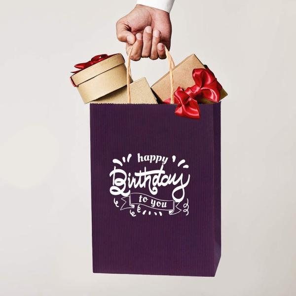 Buy cheap Eco-Friendly Customized Kraft Paper Bag With Handles For Biodegradable Gift Shopping from wholesalers