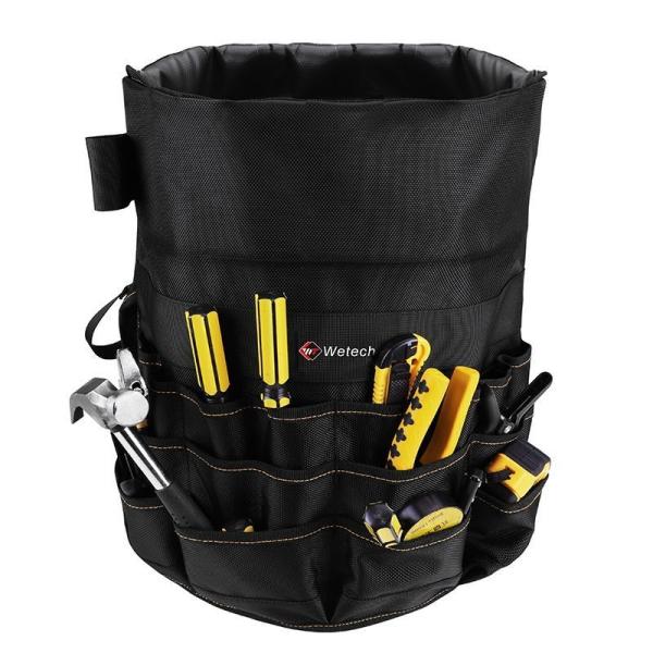 Buy cheap Black Bucket Tool Bag Professional Bucket Tool Pouch Customized Capacity 10 kg from wholesalers