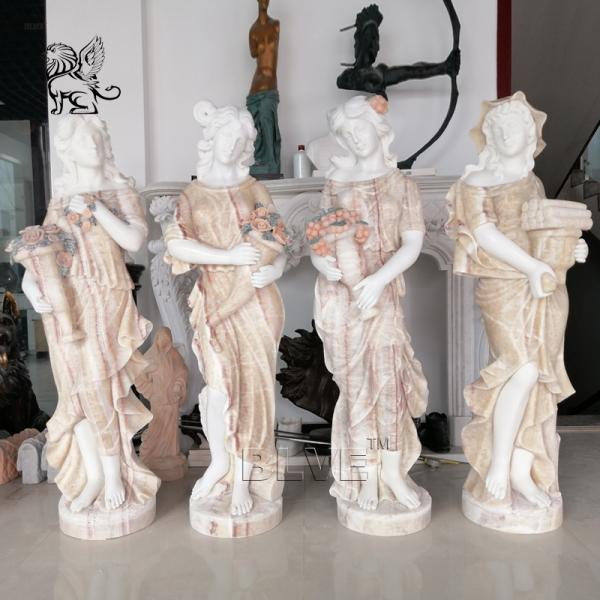 Buy cheap Four Seasons Marble Statues Life Size Greek Sculpture Handcarved Garden Decoration from wholesalers