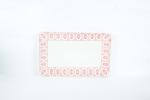 Fancy Printing Ceramic Dinner Plates , 13 Inch Rectangular Plate Stoneware