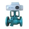 Buy cheap FEP Stainless Steel V Type Fluorine Electric Ball Valve With Flange Connection from wholesalers