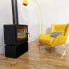 Buy cheap Modern European Style Indoor Freestanding Carbon Steel Wood Burning Stove from wholesalers
