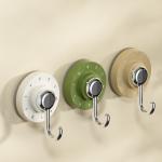 Wholesale New ABS Reusable Dry Wall ABS Shower Hooks Round Strong Vacuum Suction