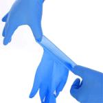 Multi Colors Surgical Nitrile Disposable Gloves Anti Oil Skid Resistant