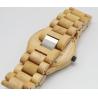 Buy cheap Fashion 3ATM Or Splash Bamboo Wrist Watch Handmade 100% Wood Strap from wholesalers