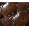 Buy cheap New Style Geninue Brown Leather Chesfield Sofa Couch With Tufted Buttons from wholesalers