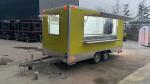 Multifunctional Square Food Trailer Hot Dog Sandwich Pizza Food Cart Trailer