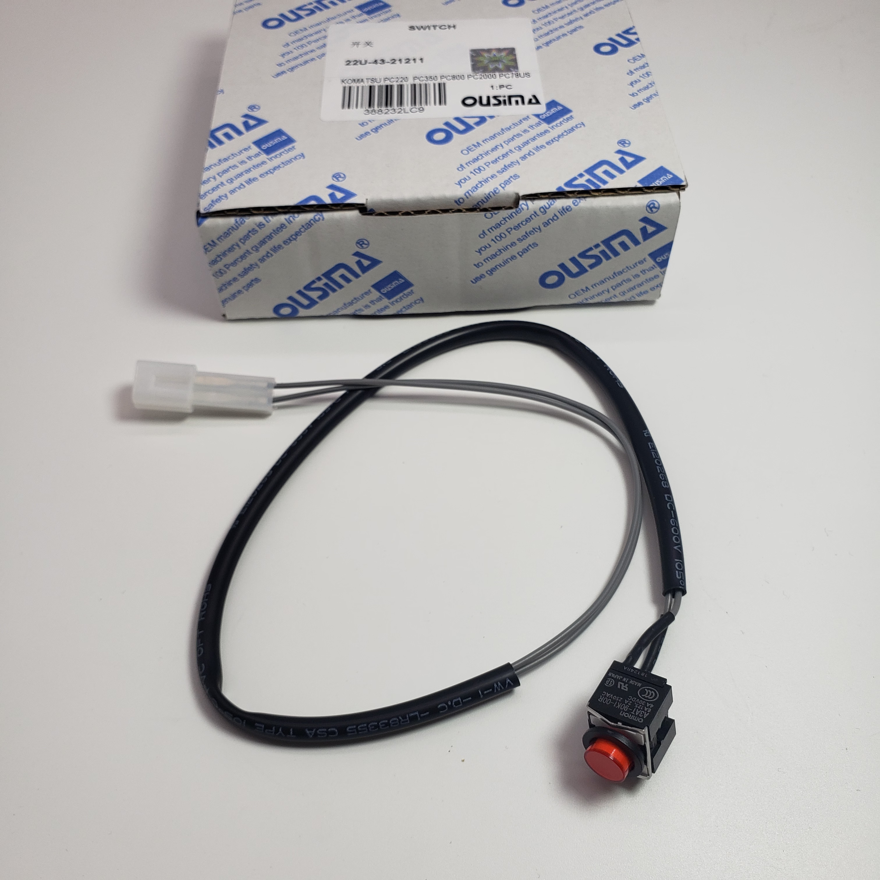 Horn Switch Wiring Harness 22U-43-21211 For KOMATSU PC220 PC300 PC350