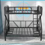 Double Layers Iron Bunk Bed for Internet Gaming Cafe Commercial Furniture and