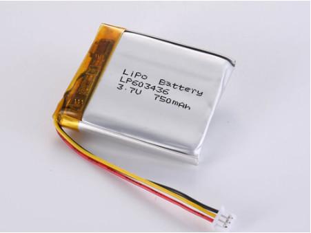 Buy cheap LP603436 3.7V 750 MAH Prismatic Lithium Polymer Battery Silver Chemistry for Performance from wholesalers