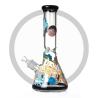 Buy cheap Rick And Morty Art Beaker Bong Night _ luminous Design Heady 7MM Glass Hookah Pipe from wholesalers