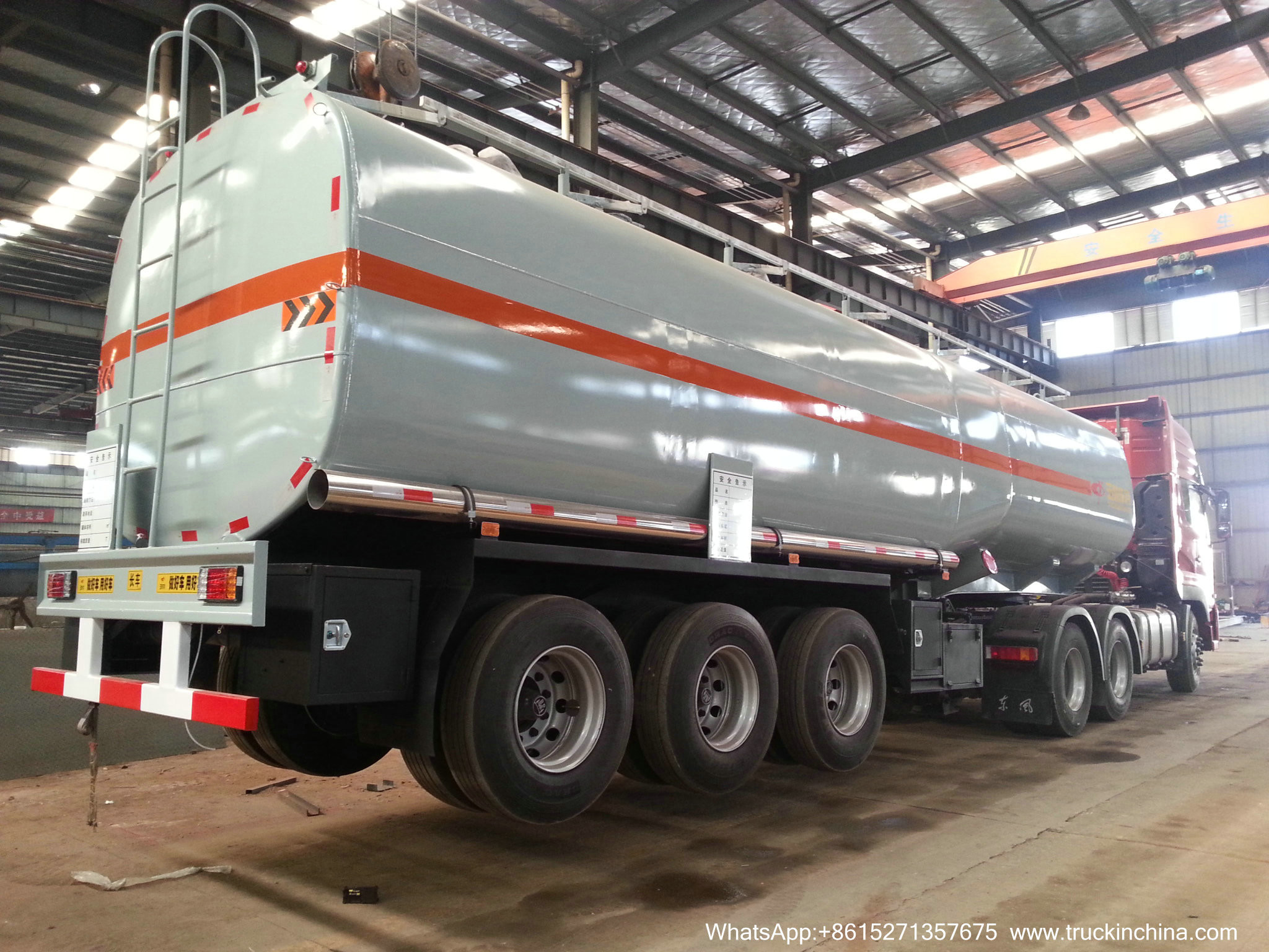Oil Tank Full Trailer (Customizing 2-3-4 Axles Dolly Tanker 10CBM -30 For Palm Oil Crude Fuel / Petrol Oil Delivery