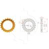 Buy cheap Undercarriage Spare Parts R150 Drive Sprocket Excavator Chain Sprocket from wholesalers