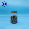 Buy cheap Round Shaped Clear Food Packaging Plastic Peanut Butter Biscuits Candies Jars from wholesalers