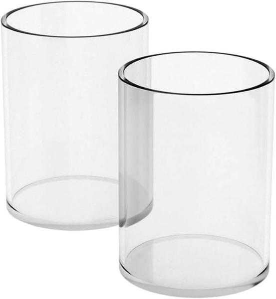 Buy cheap Acrylic Pen Holder 2 Pack,Clear Desktop Pencil Cup Stationery Organizer For Office Desk Accessory -Round from wholesalers
