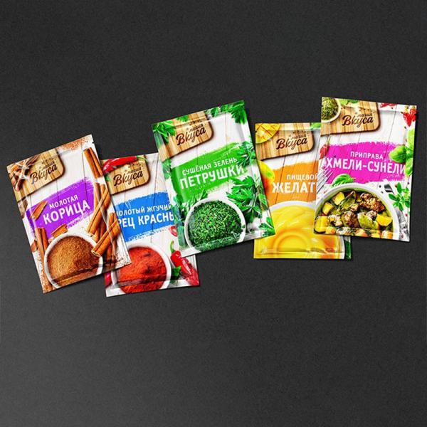 Buy cheap Print Logo Foil Lined Plastic Zipper Pouch With Window Spice Packaging For Spices from wholesalers