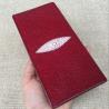 Buy cheap Unisex Style Authentic Stingray Skin Women Men Slim Bifold Wallet Card Bag Genuine Leather Female Male Thin Clutch Purse from wholesalers