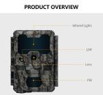 KW865 WIFI Hidden Camera Outdoor Wireless Hunting Camera IP67 20MP Trail Camera